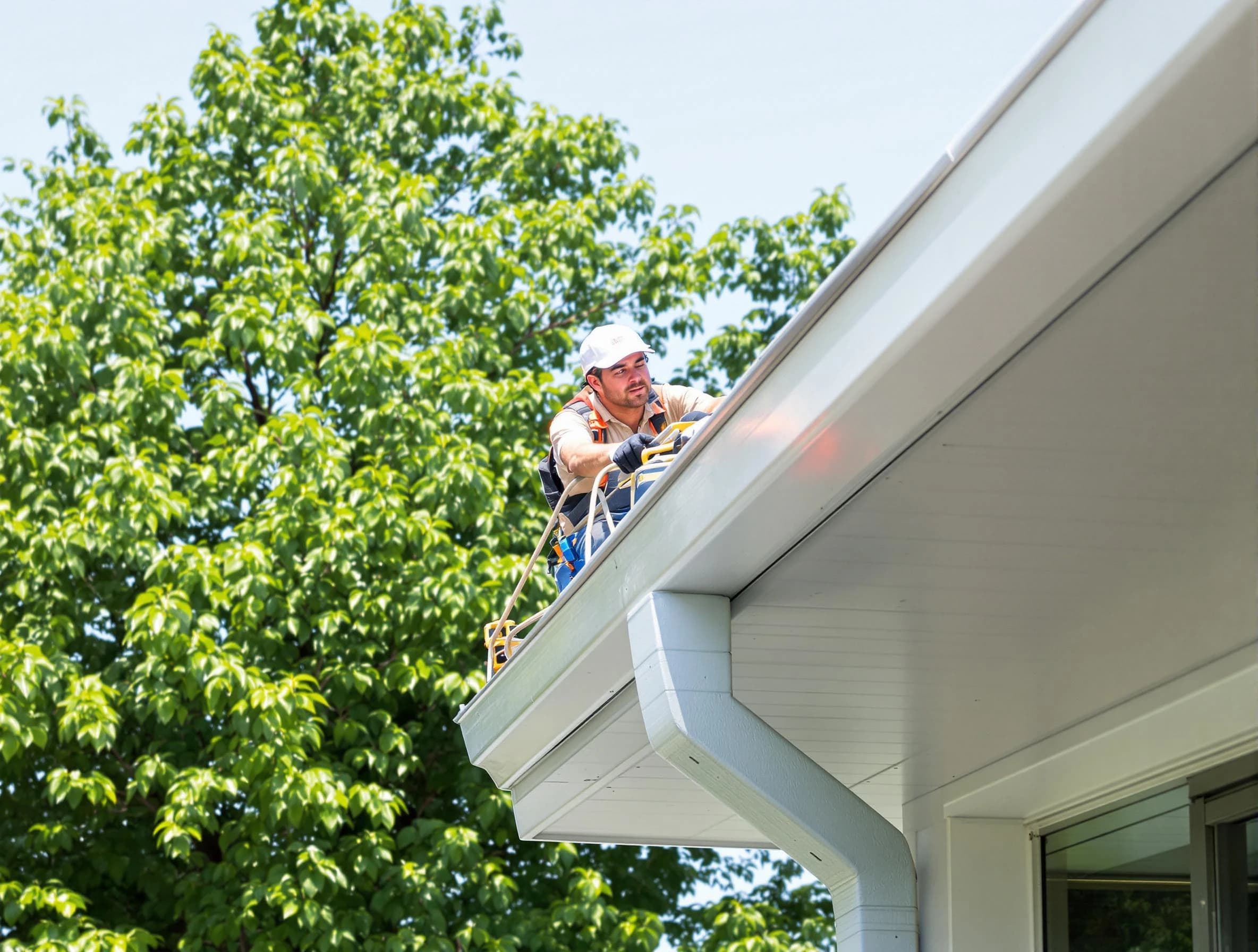 University Heights Roofing Company expert examining roof shingles in University Heights, OH