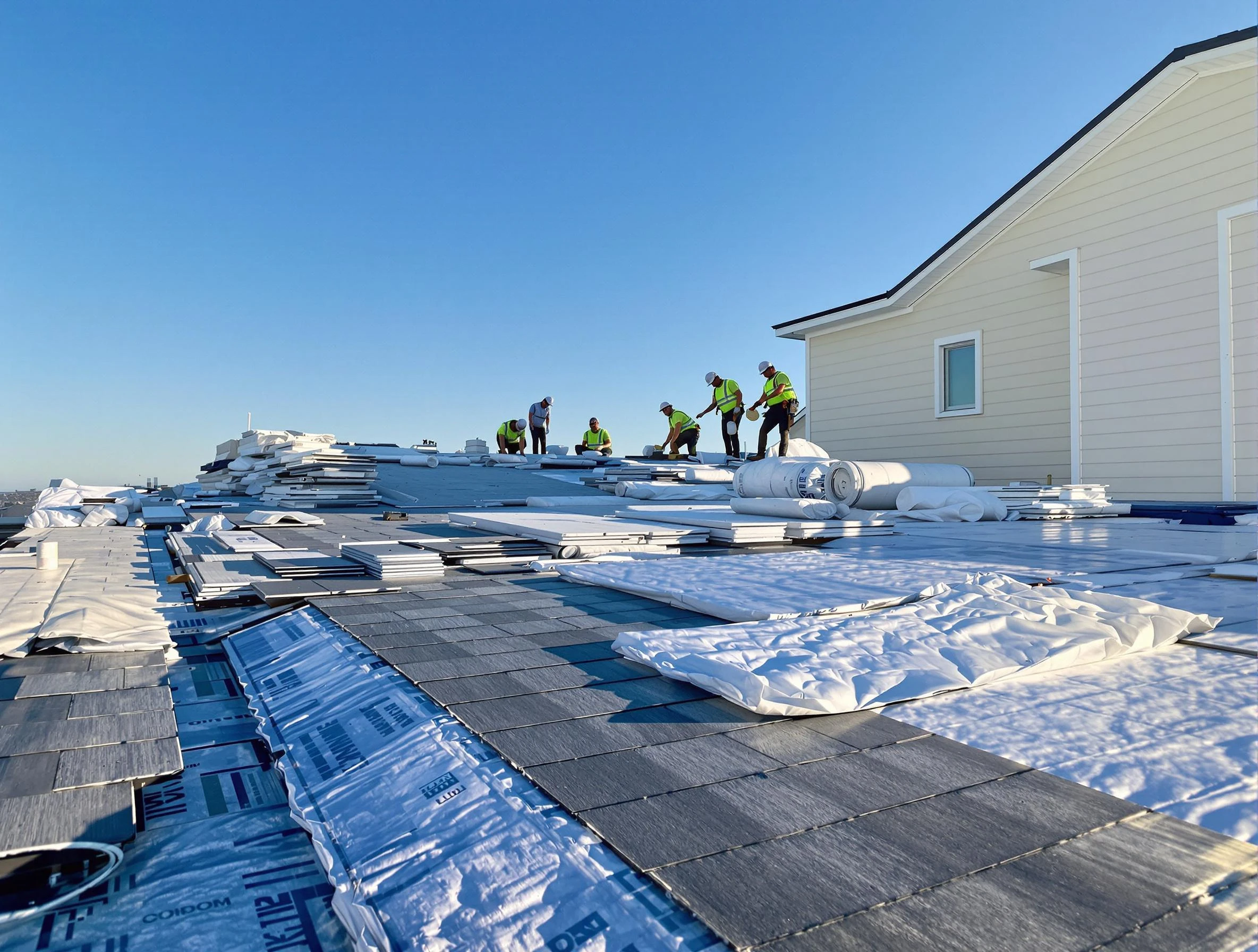 Finished roof installation project by University Heights Roofing Company in University Heights, OH